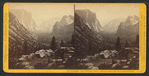 Yo-Semite Valley, (4,060 feet above sea) from Mariposa Trail.