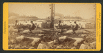 Crescent Lake, at head of the Merced River, (Artists' sketching), Mariposa Co.