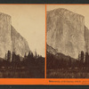 Tutocanula, or El Capitan, 3600 ft., from the foot of Mariposa trail. Yosemite Valley, Mariposa County, Cal.