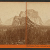 The Yosemite Valley - view near the foot of the Valley.