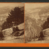 The Vernal and Nevada Falls, from Glacier Point, Yosemite.