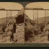 A wonder to the primitive inhabitants--Santa Fe train crossing Canon Diablo, Arizona