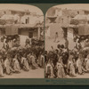 The Kachina dance to the rain-god, Hopi Indian village, Shonghopavi, Arizona