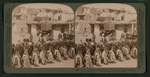 The Kachina dance to the rain-god, Hopi Indian village, Shonghopavi, Arizona