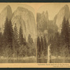 Cathedral Spires and one of the 'Brothers' (3,830 feet hight)Yosemite Valley.