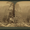 From Inspiration Point (E.N.E.) through Yosemite Valley, showing Bridal Veil Falls, Cal.