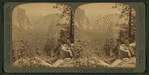 From Inspiration Point (E.N.E.) through Yosemite Valley, showing Bridal Veil Falls, Cal.
