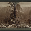 From Inspiration Point (E.N.E.) through Yosemite Valley, showing Bridal Veil Falls, Cal.