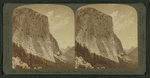 El Capitan,(3300 ft. high), most imposing of granite cliffs, east to Half Dome and Clouds' Rest, Yosemite valley, California.