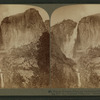 Majestic Yosemite Point, and wind-sprayed Yosemite Falls (1,600 ft. leap, loking N.N.E.), Yosemite Valley, Cal.
