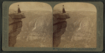 Nearly a mile straight down, and only a step, Glacier Point (N.W.), Yosemite, Cal.