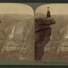 Nearly a mile straight down, and only a step, Glacier Point (N.W.), Yosemite, Cal.