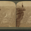 Nearly a mile straight down, and only a step, Glacier Point (N.W.), Yosemite, Cal.