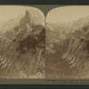 From Glacier Point, over Mirror Lake, Half Dome and Clouds' Rest, Yosemite Valley, Cal.