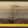 Panorama of San Francisco from Telegraph Hill, (No. 5.) View up the Bay. Red Rock in the distance.