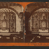 Interior of Old Mission Church, Mission Dolores. Dedicated in 1776.