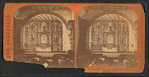 Interior of Old Mission Church, Mission Dolores. Dedicated in 1776.