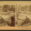 Looking toward Union Square from Nob Hill, Great Earthquake, San Francisco.