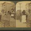 Street kitchens jokingly named for famous hotels, after the earthquake, San Francisco, Cal.