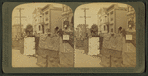 Street kitchens jokingly named for famous hotels, after the earthquake, San Francisco, Cal.