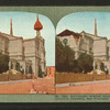 Earthquake wrecked spires and walls of St. Dominic's Cathedral, San Francisco, April 18, 1906.