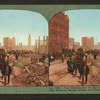 The destruction of San Francisco April 18, 1906, showing Market Street and Ferry Bldg. tower.