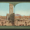 The Union Ferry Station showing earthquake and fire devastated water front section of San Francisco.