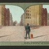 Dynamiting the earthquake and fire-wrecked buildings on Market St., San Francisco.