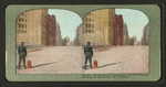Dynamiting the earthquake and fire-wrecked buildings on Market St., San Francisco.