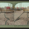 Mission Street car track and pavement showing the resistless power of earthquakes, April 18, 1906.