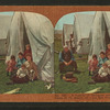 A family of refugees waiting for dinner in camp at Ft. Mason after the San Francisco disaster.