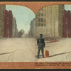 Dynamiting the earthquake and fire-wrecked buildings on Market St., San Francisco.