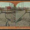 Mission Street car track and pavement showing the resistless power of earthquakes, April 18, 1906.