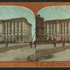 The fire devastated Fairmont Hotel crowning Nob Hill, California St., San Francisco, April 18, 1906.