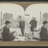 Looking east from corner Pine and Stockton, showing the ruins of the Mills Building.