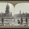 City Hall from McAllister St., looking northeast. Souvenir hunters in foreground.