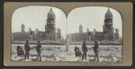 City Hall from McAllister St., looking northeast. Souvenir hunters in foreground.