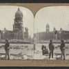 City Hall from McAllister St., looking northeast. Souvenir hunters in foreground.