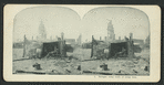 Refugee camp made of scrap iron.