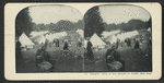 Refugees' Camp at ball grounds in Golden Gate Park.