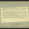 The Grand Cañon of the Arkansas.