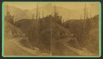 Virginia Canon, a deep gorge, through which the wagon road from Central to Idaho gains an elevation of 2,000 feet in three miles.