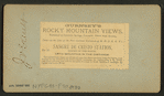 Sangre de Cristo station, summit of the range. Veta Mountain in the distance.