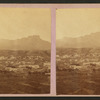 Trinidad, Colo., with Fisher's Peak in background.