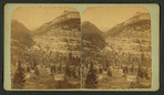 Dwellings on the foot of the mountain.