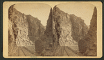 View in Cimarron Canon, near the Black Canon of the Gunnison, Col. D. & R. G. Ry.