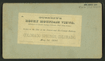 Colorado Springs, Colorado, May 1st, 1880.