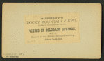 Views of Colorado Springs, from the cupola of the Public School building, looking north-east.