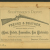 An interior of a sportmen's store showing hunting trophies.