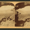 Pike's Peak from Peephole, Garden of the Gods, Colorado, U.S.A.